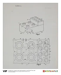 French Patent LEGO DUPLO Brick 1968