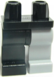 Lego Hips and 1 Light Bluish Gray Left Leg, 1 Black Right Leg
