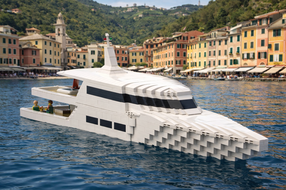 Lego Super Yacht Minifigure Scale