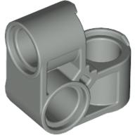 Lego Technic Pin Connector Perpendicular 2 x 2 Bent / Light Gray