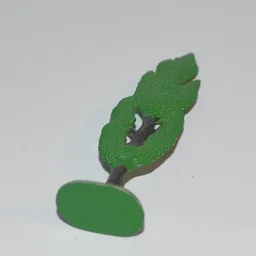 Plant, Tree Flat Cypress painted with solid base / Green