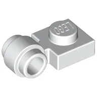 Plate Special 1 x 1 with Clip Light, Bar Hole [Thick Ring] / White