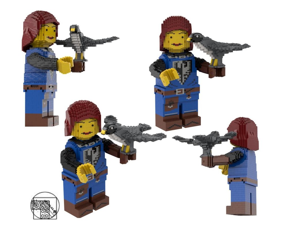 Lego Maxi Figure falconer with hawk
