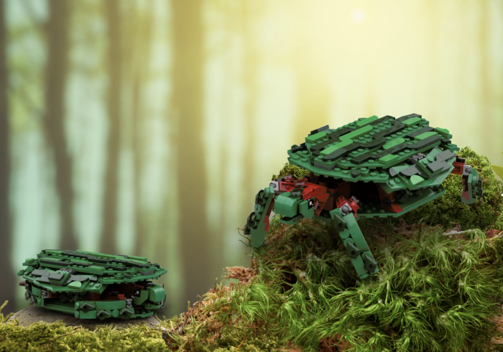 Lego watermelon tortoise