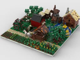 Modular Farm Village | build from 16 MOCs