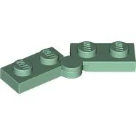Hinge Plate 1 x 4 Swivel Top / Base - Hollow Clip [Complete Assembly] / Sand Green