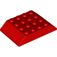 Lego Brick Sloped 45° 6 x 4 Double [aka Train Roof] / Red