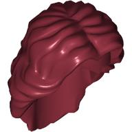 Lego Hair Mid-Length Wavy with Center Part / Dark Red