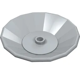 Dish 5 x 5 / Light Bluish Gray
