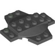 Plate Special 6 x 6 x 2/3 Cross with Dome / Dark Gray