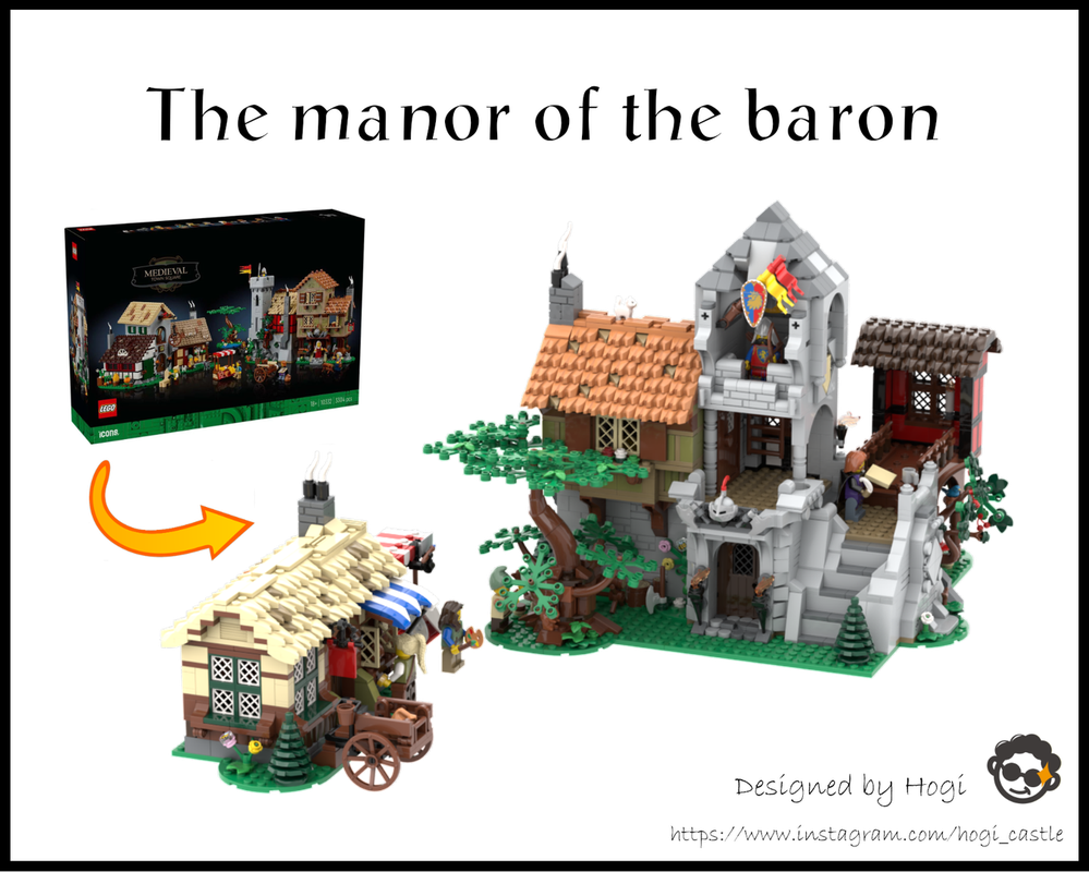 Lego The manor of the baron (10332 Alternate build)
