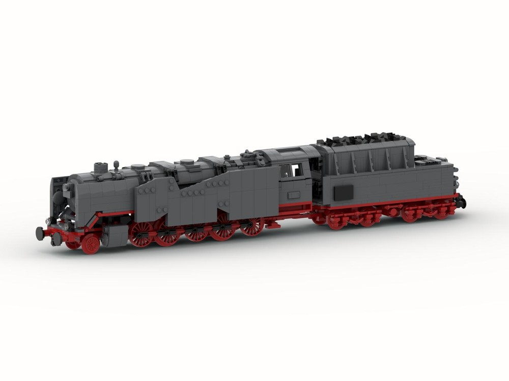 Lego DR-Baureihe 50 - War Locomotive Wehrmacht WWII (8w)