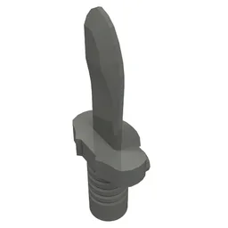 Weapon Dagger / Knife [Flat Hilt End] / Dark Bluish Gray