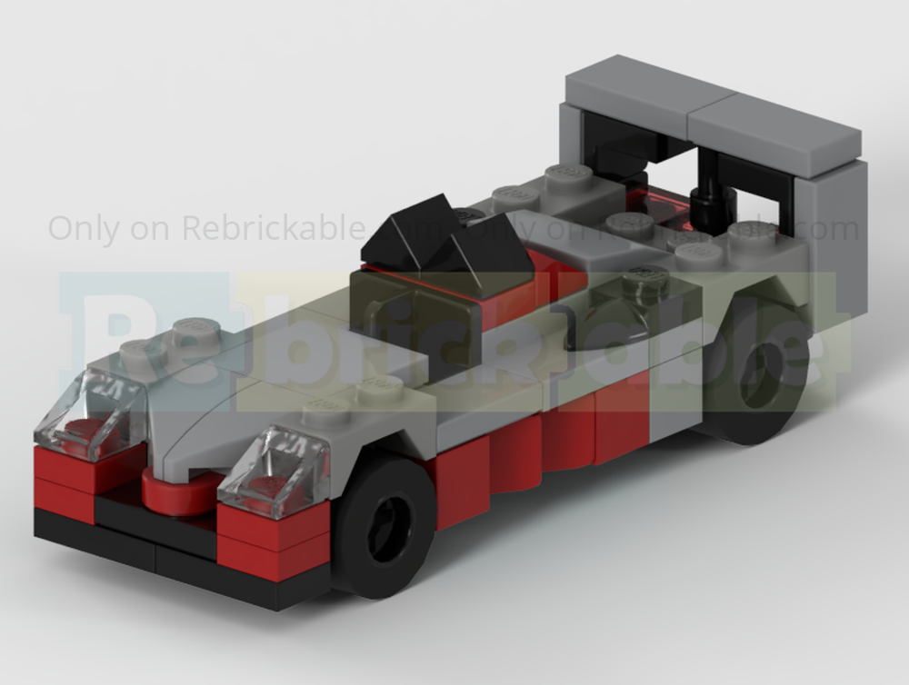 Lego Audi R10 TDI LMP1 Racing Car - Half Speed Champions Scale