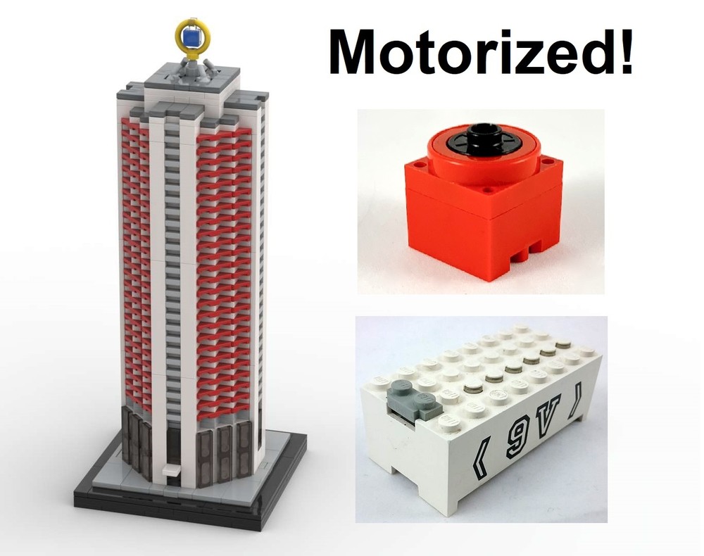 Lego Motorized Wintergartenhochhaus, Leipzig, Germany