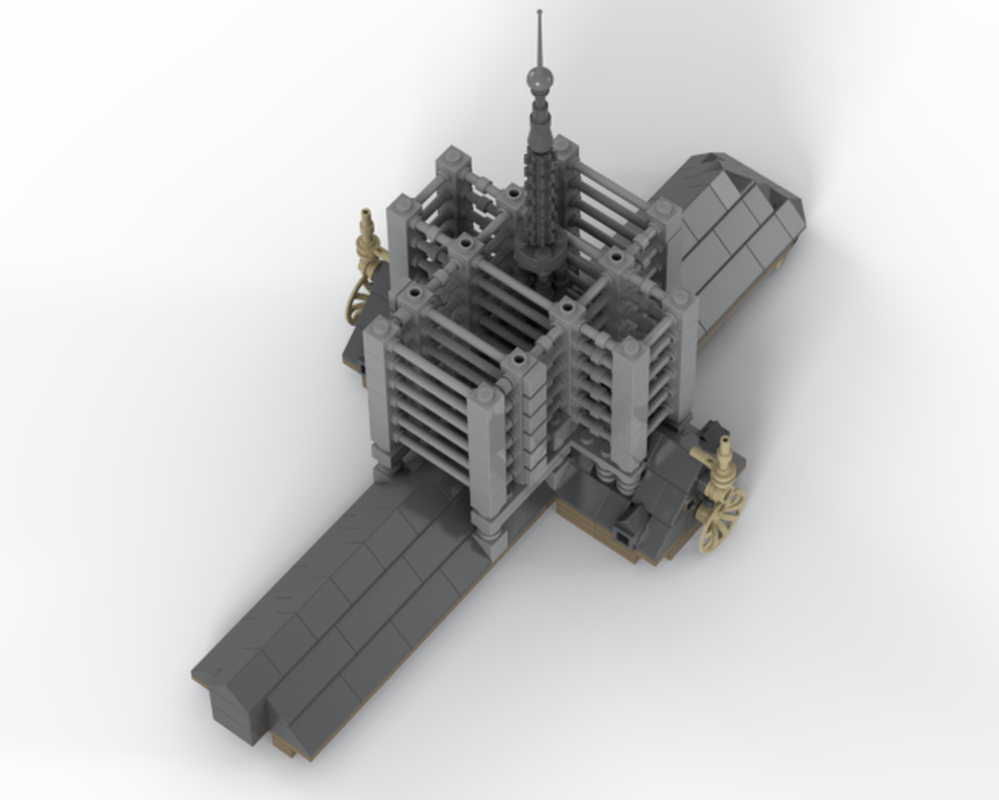 Lego Notre-Dame Roof Scaffolding