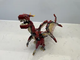 Dark red dragon