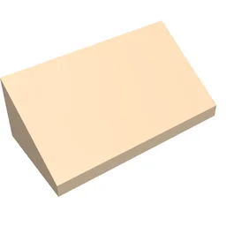 Brick Sloped 30° 1 x 2 x 2/3 / Light Nougat