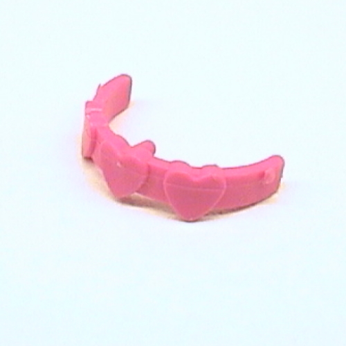 Lego Belville, Equipment, Hair Band with Hearts / Medium Dark Pink