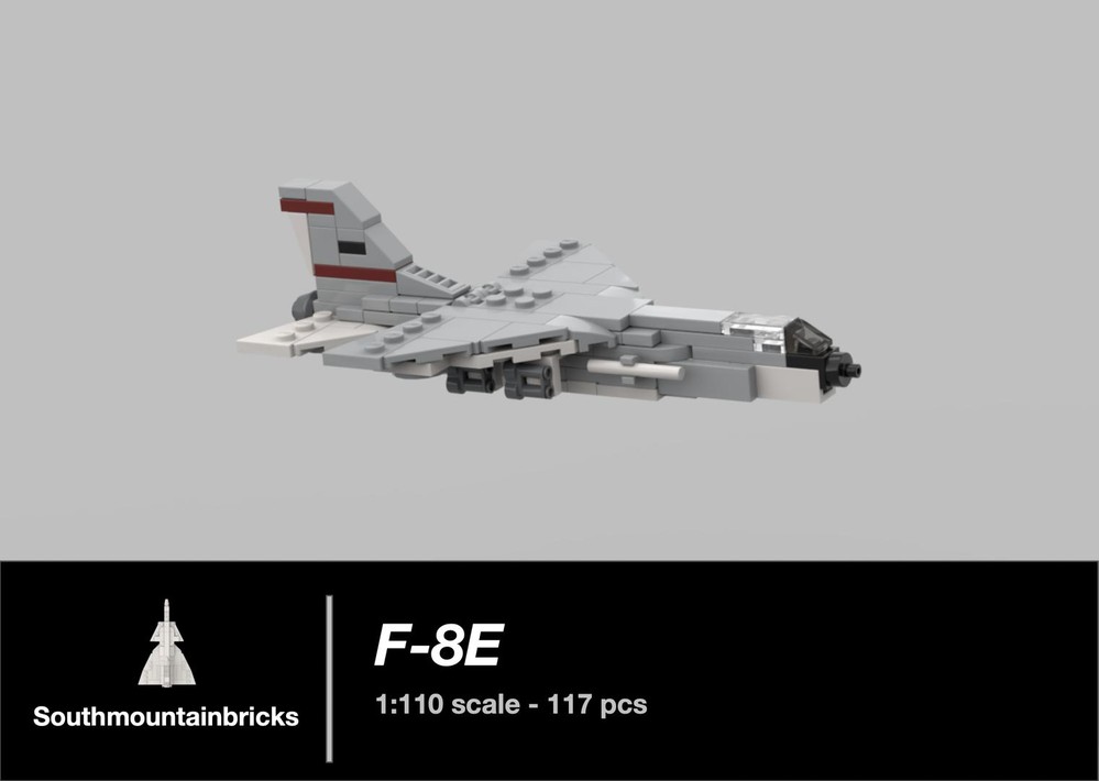 Lego F-8E [1:110 scale]