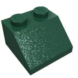 Brick Sloped 45° 2 x 2 / Dark Green