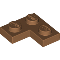 Lego Plate 2 x 2 Corner / Medium Nougat