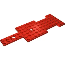 Vehicle Base 6 x 17 for Steering Gear / Red