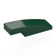 Brick Curved 3 x 1 x 2/3 / Dark Green