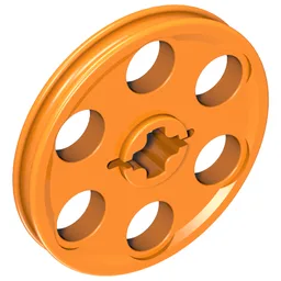 Technic Wedge Belt Wheel [aka Pulley] / Orange