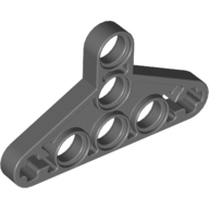 Lego Technic Beam Triangle Thin [Type I] / Dark Bluish Gray
