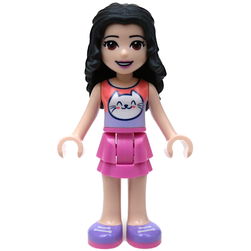 Lego Emma - Coral Top, Dark Pink Skirt