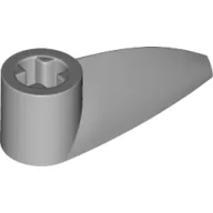 Technic Tooth 1 x 3 with Axle Hole [Hollow Underside] / Light Bluish Gray