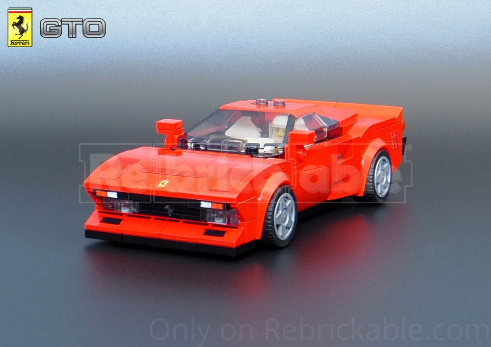 Lego Ferrrari 288 GTO - Speed Champions 8 Studs wide