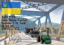 John Deere Tractor_Russian T-72 Tank_Russian TOR-M2 9A331MU