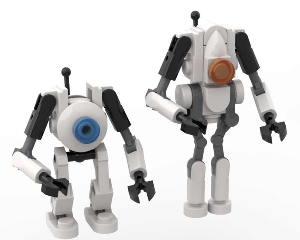 Lego Atlas and P-Body - Portal Co-Op Bots