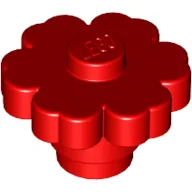 Plant, Flower 2 x 2 - Round [Solid Stud] / Red