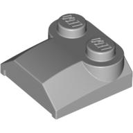 Lego Brick Curved 2 x 2 x 2/3 Two Studs and Lip End / Light Bluish Gray