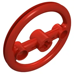 Technic Steering Pulley Large / Red