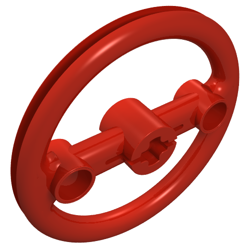 Lego Technic Steering Pulley Large / Red