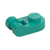 Plate Special 1 x 1 Rounded with Handle / Dark Turquoise