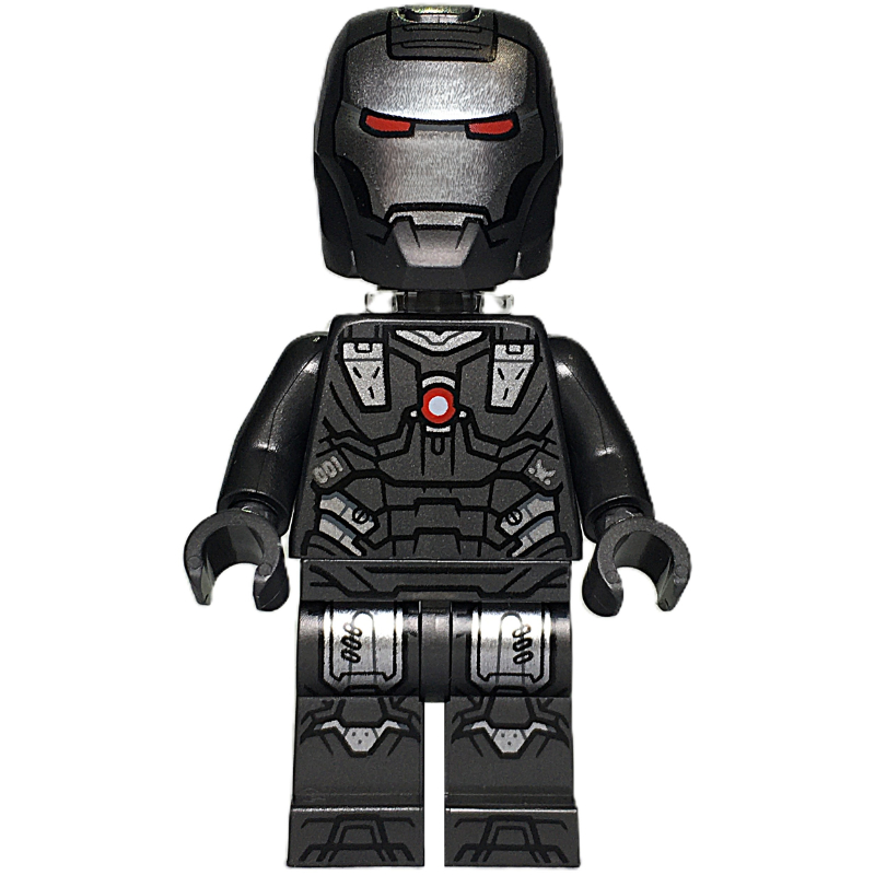 Lego War Machine, Trans-Clear Neck Bracket, Pearl Titanium Hands
