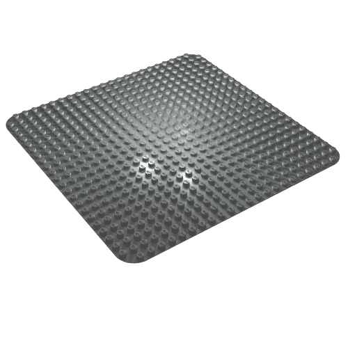 Lego Duplo Baseplate 24 x 24 / Light Gray