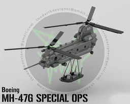 Boeing MH-47 G Special Ops Chinook | 1:33 Minifig Scale