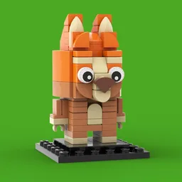 Bingo from Bluey Miniature Scale Brickheadz