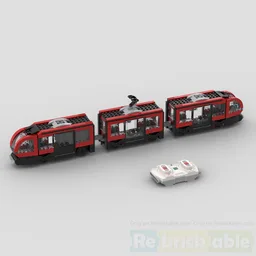 60423 Downtown tram motorized with Powered Up