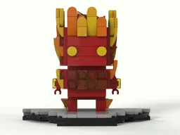 Fantastic 4 Johnny Storm aka Human Torch Brickheadz