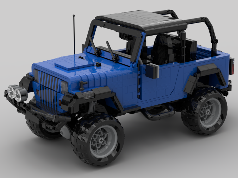 Lego 1995 Jeep Wrangler in blue