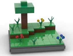 Mine craft plains diorama