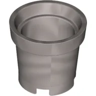 Bucket without Handle Holes - 4 Holes in Bottom / Flat Silver
