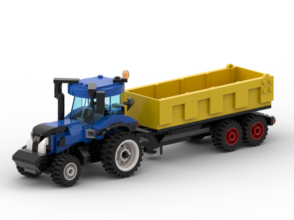 Lego Farm MOCs Series - Yellow Trailer Add-on